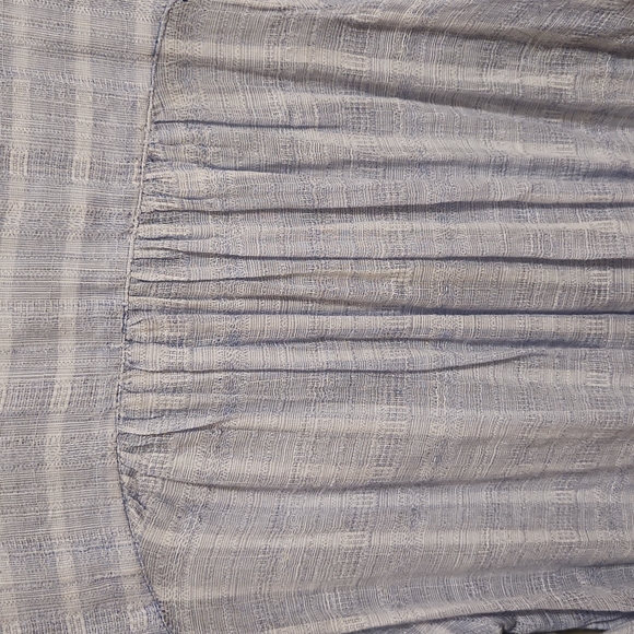 FREE PEOPLE Button Down Collar Balloon Sleeve Blouse sz M - Picture 9 of 9